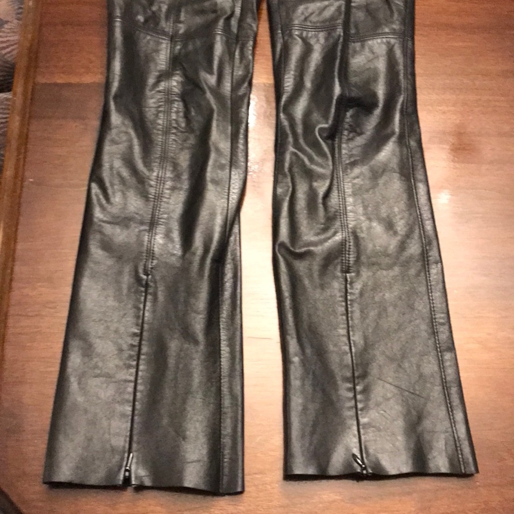 COPY - Black Genuine leather guess pants size 0
